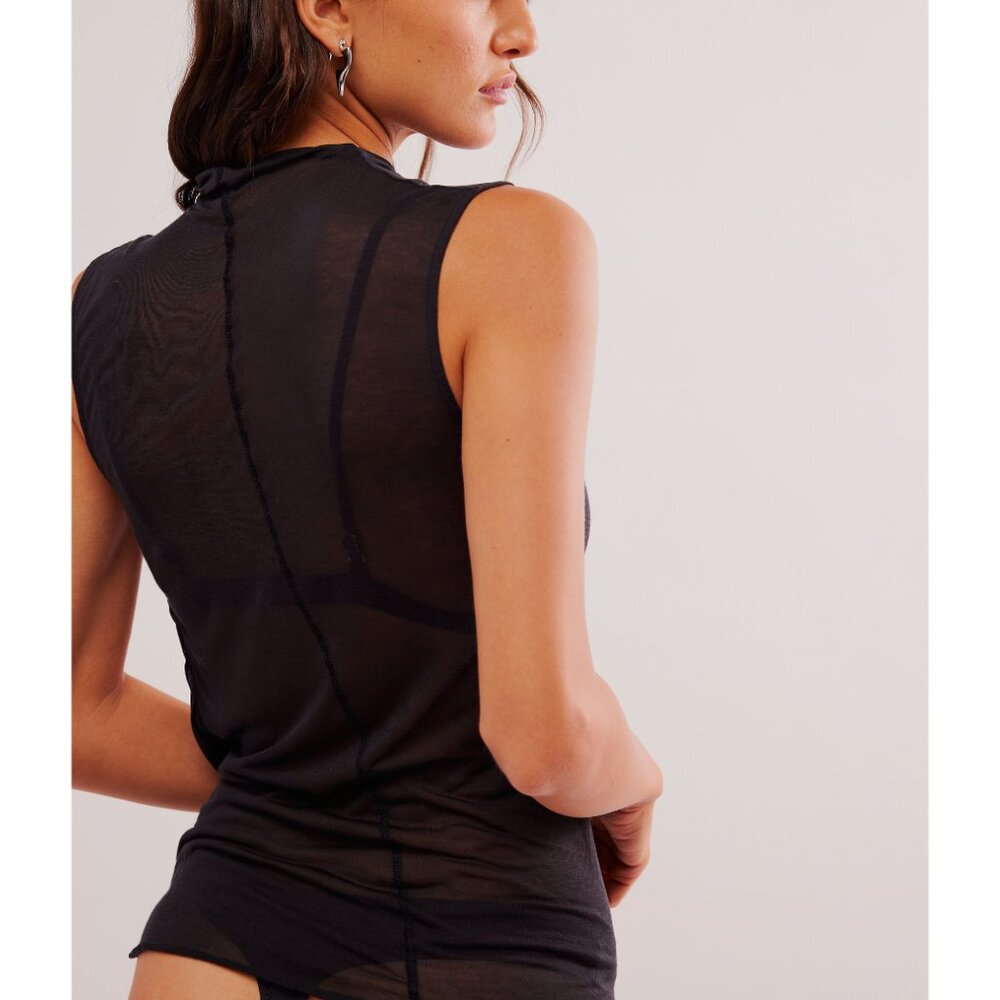 Free People • Sheer Muscle Tank • - Picture 2 of 7